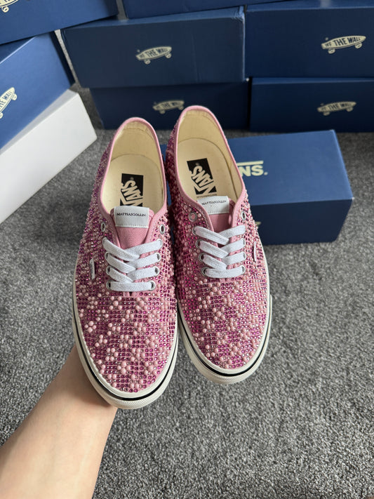 Vans x Mattias Gollin AUTENTICHE Rosetta Pink Size Uk8.5