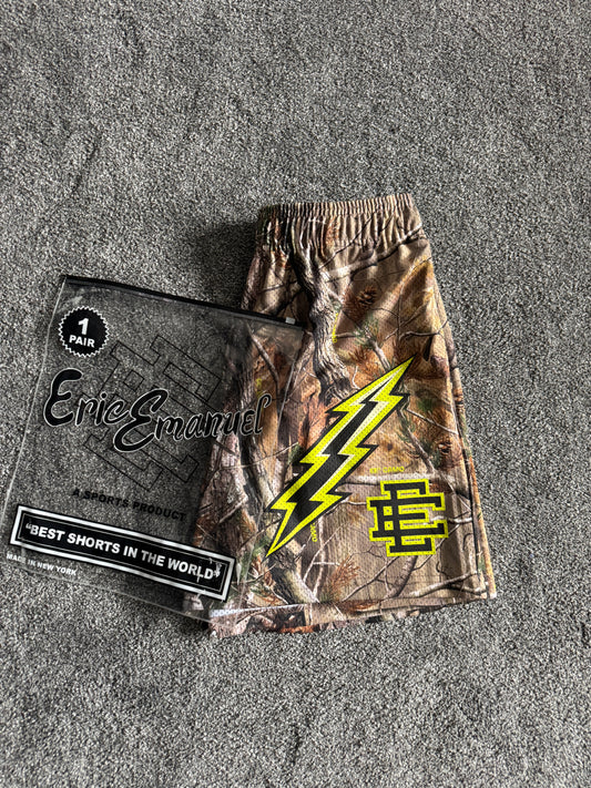 Eric Emanuel EE Basic Short Tree Camo/Lime Green