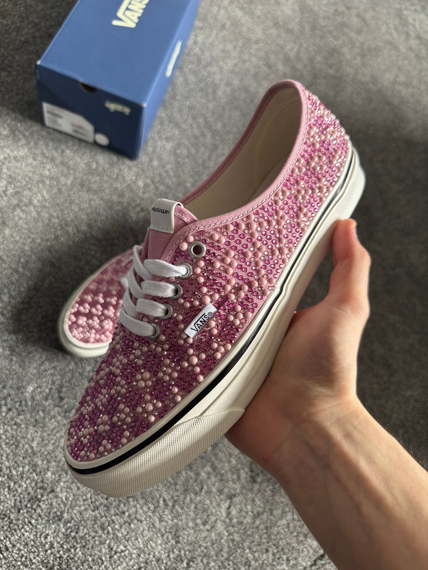 Vans x Mattias Gollin AUTENTICHE Rosetta Pink Size Uk8.5