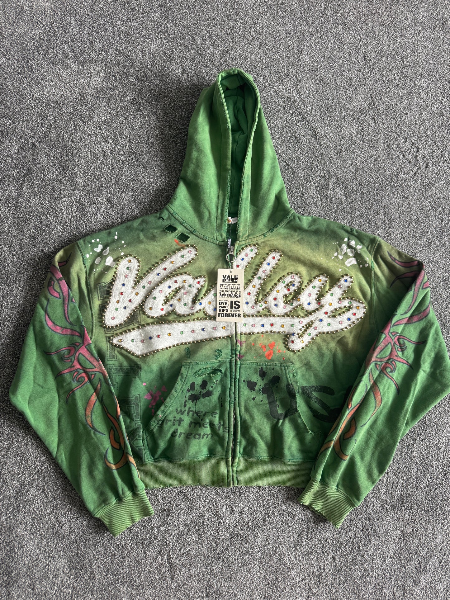 Vale Lives Valley Inferno Zip Up Size L